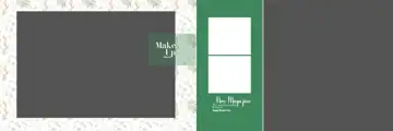 Classic & Charming Wedding Album 12x36 PSD with Silk Texture