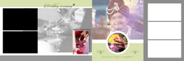Classic & Luxury Wedding Album 12x36 PSD with Temple Motif