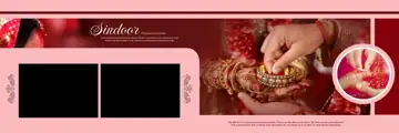 Classic & Minimal Wedding Album 12x36 PSD with Bokeh Lights