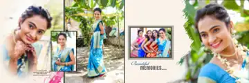 Classic & Minimal Wedding Album 12x36 PSD with Peacock Art