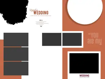 Classic Photo Album 18x24 PSD for Wedding – Watercolour Splash