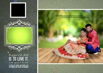 Classic Silk Texture Wedding Photo Album 17x24 PSD