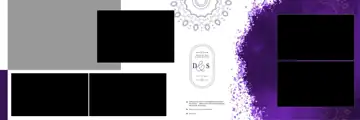 Classic & Soft Pastel Wedding Album 12x36 PSD with Mandala Art