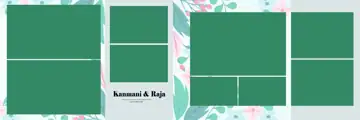 Classic & Traditional Wedding Album 12x36 PSD with Silk Texture