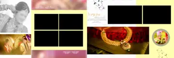 Classic Wedding Album 12x36 PSD with Damask Texture