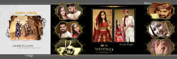 Dreamy & Bright Wedding Album 12x36 PSD with Royal Arch