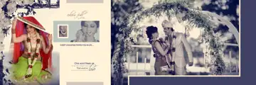 Dreamy & Charming Wedding Album 12x36 PSD with Lace Ornaments