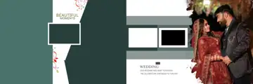 Dreamy Kolam Pattern Wedding Album 12x36 PSD