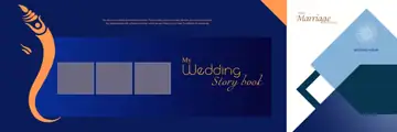 Dreamy Lace Ornaments Wedding Album 12x36 PSD
