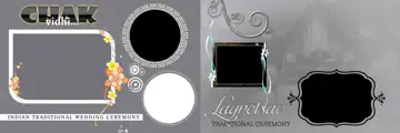 Dreamy Lotus Design Karizma Wedding Album 12x36 PSD