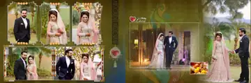 Dreamy Mandala Art Wedding Album 12x36 PSD