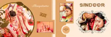 Dreamy Peacock Art Wedding Album 12x36 PSD