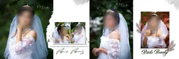 Dreamy & Regal Wedding Album 12x36 PSD with Silk Texture