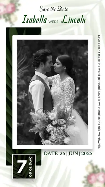 Dreamy Royal Arch Wedding Invitation PSD