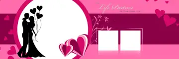 Dreamy Wedding Album 12x36 PSD – Gold Frame