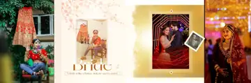 Dreamy Wedding Album 12x36 PSD with Temple Motif