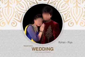 Dreamy Wedding Album Cover 12x18 PSD with Peacock Art