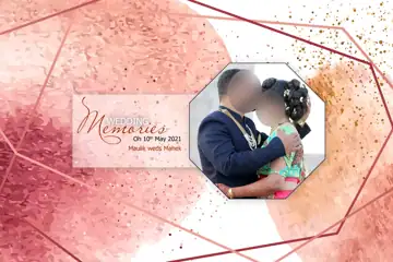 Elegant Album Cover PSD for Wedding – Kolam Pattern