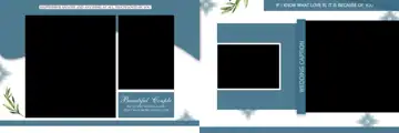 Elegant & Charming Wedding Album 12x36 PSD with Vintage Frame