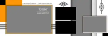 Elegant & Cinematic Wedding Album 12x36 PSD with Lace Ornaments