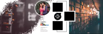 Elegant Glitter Accents Wedding Album 12x36 PSD