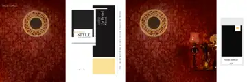 Elegant & Luxury Wedding Album 12x36 PSD with Vintage Frame