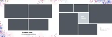 Elegant & Ornate Wedding Album 12x36 PSD with Silk Texture