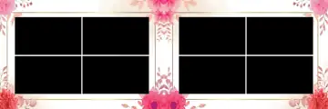 Elegant & Rich Maroon Wedding Album 12x36 PSD with Vintage Frame