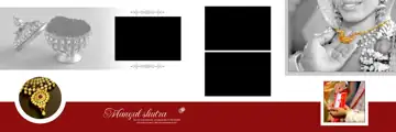 Elegant & Timeless Wedding Album 12x36 PSD with Rose Petals