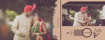 Elegant Wedding Album 12x36 PSD – Gold Frame
