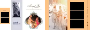 Elegant Wedding Album 12x36 PSD – Vintage Frame