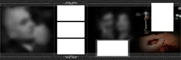 Elegant Wedding Album 12x36 PSD with Gold Frame
