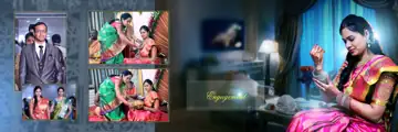 Engagement Wedding Album 12x36 PSD – Stylish Bokeh Lights Design
