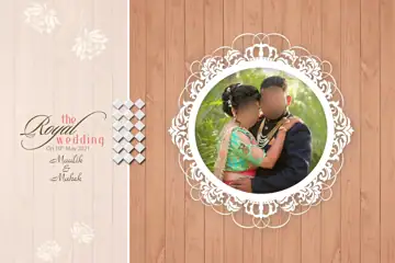 Floral Album Cover PSD with Mandala Art