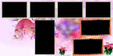 Floral Bokeh Lights Karizma Wedding Album 12x36 PSD