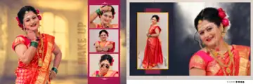 Floral & Cinematic Wedding Album 12x36 PSD with Lotus Design