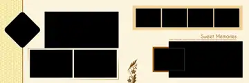 Floral & Grand Wedding Album 12x36 PSD with Rose Petals