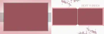 Floral Indian Wedding Album 12x36 PSD with Peacock Art