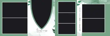 Floral & Luxury Wedding Album 12x36 PSD with Pastel Clouds