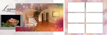 Floral & Rich Maroon Wedding Album 12x36 PSD with Kolam Pattern