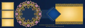Floral & Royal Wedding Album 12x36 PSD with Royal Arch
