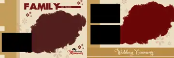 Floral Wedding Album 12x36 PSD with Lotus Design