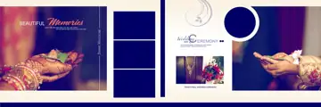 Free Artistic Indian Wedding Album 12x36 PSD – Watercolour Splash
