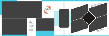 Free Artistic Wedding Album 12x36 PSD – Glitter Accents