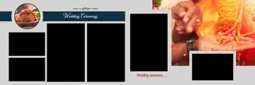 Free Bright Wedding Album 12x36 PSD – Geometric Lines