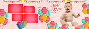 Free Charming Birthday & Baby Album 12x36 PSD – Peacock Art