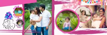 Free Charming Birthday & Baby Album PSD – Lotus Design