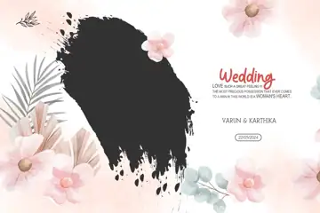 Free Charming Indian Wedding Album Cover 12x18 PSD – Peacock Art