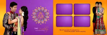 Free Charming Wedding Album 12x36 PSD – Temple Motif