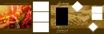 Free Classic Wedding Album 12x36 PSD – Rose Petals